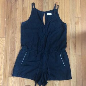 Lou & Grey Black Romper with Pockets
